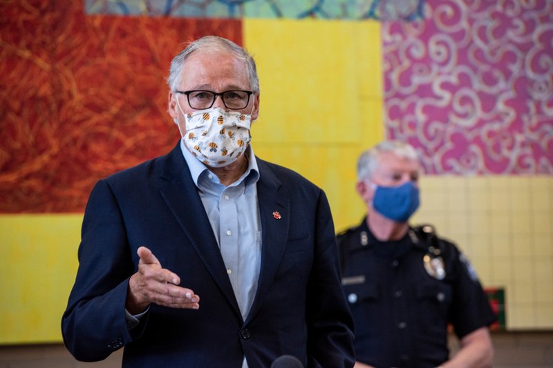 OANN's tweet photo. Wash. Gov. Inslee warns a second stay-at-home order may be coming - https://t.co/o425uNfgcS #OANN https://t.co/Y7kDt71Shk