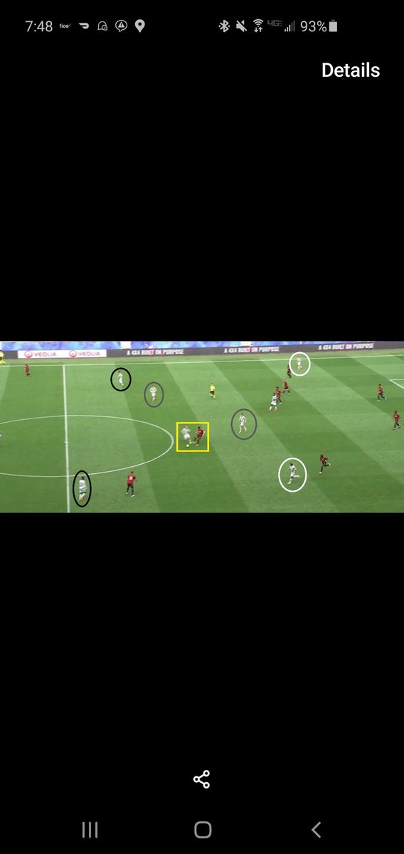 Brown engages the attacker but is late, which triggers a 1-2 where he is bypassed and middle of the pitch opens wide. What was an 8 on 5 in Celtic's favor becomes a 3 vs 3. Brown chases the ball into Frimpong instead of tracking the runner.