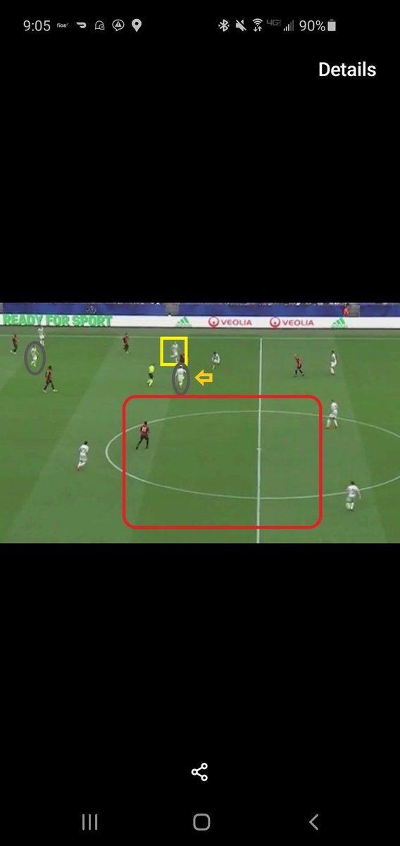 Lennon has Brown pressing in the opponents 3rd aggressively. These are right after the 2nd half kickoff and fortunately McGregor won a tackle but the entire middle of the pitch was wide open.