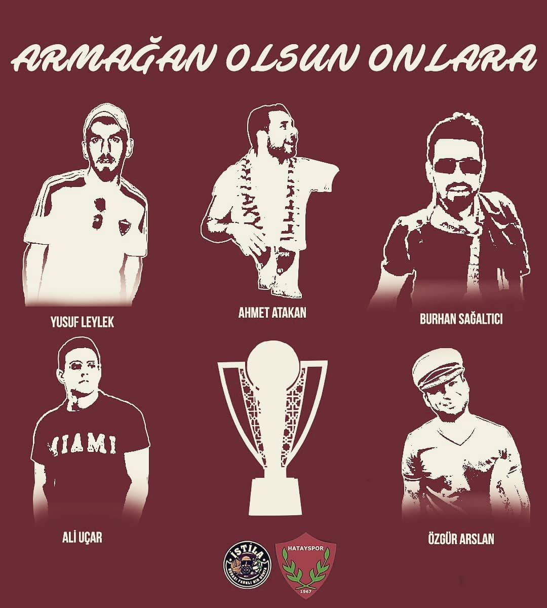 Tribün Geride Adam Bırakmaz ,  Kardeşlerini Unutmaz. Şampiyonluğumuz Vefat Eden Hatayspor Tribün Emekçilerine Armağan Olsun  #hatayspor