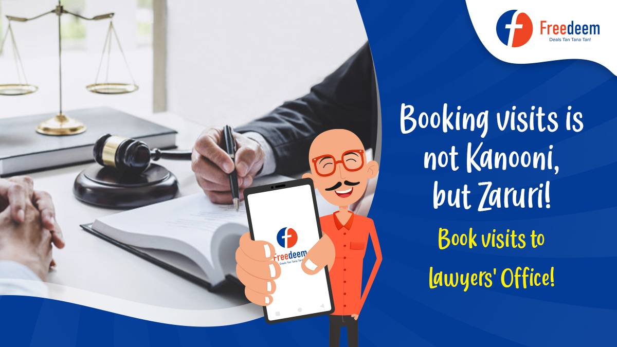 freedeem's tweet photo. Using Freedeem, you can book visits to the Lawyer's office! Have Lawyer's in your circle? Ask them to join Freedeem so that they can offer safe appointments to their clients!

#Freedeemapp #bookeshwar #iambookeshwar #Lawyer #Lawyers https://t.co/A2aWP9OJED