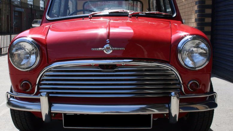 This tartan red #MorrisMiniCooper 'S' is our #FrontEndFriday #ClassicMini this afternoon; 17th of July is #JohnCooper's Birthday, who sadly passed away on Christmas Eve 2000.