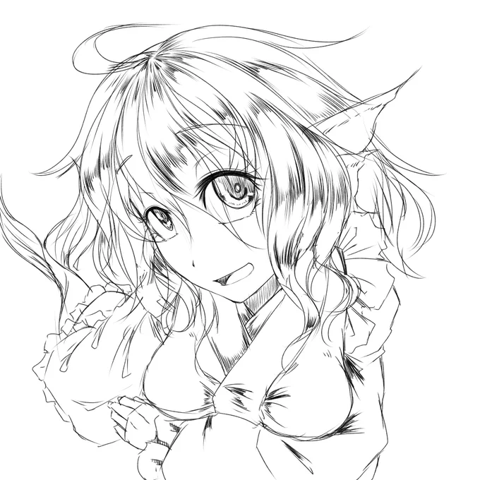 わかさぎ姫ラフ 