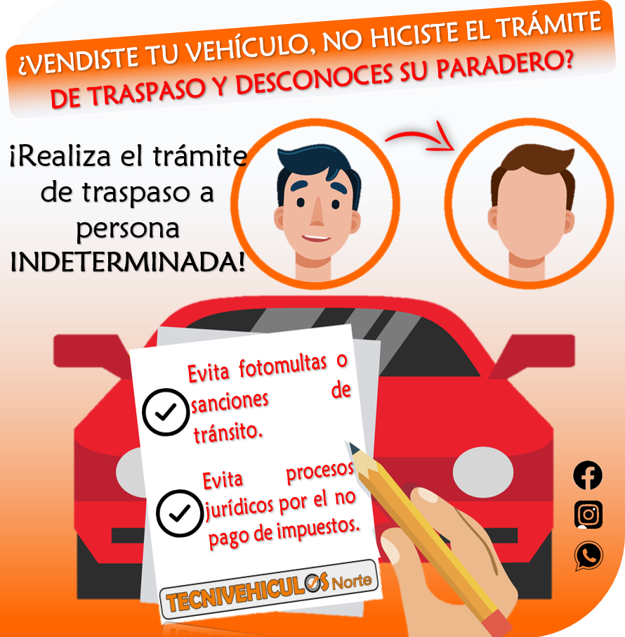 Legaliza el trámite de traspaso de ese vehículo que vendiste hace algún tiempo. ⚠️🚙🛵

¿Es tu caso o conoces a alguien en esta situación?

Contactanos. Estamos listos para asesorarte.