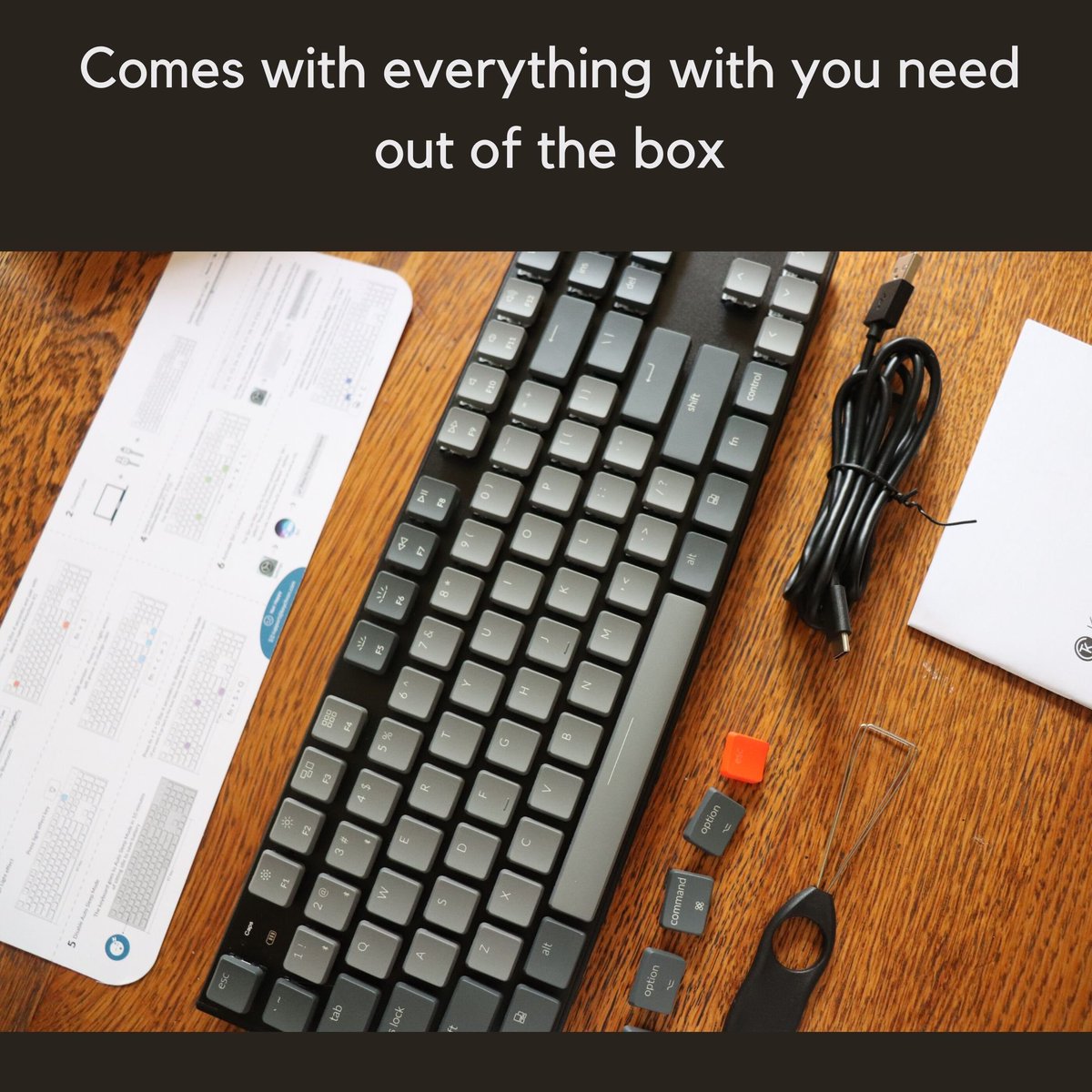 BettyMinivan's tweet photo. Newest review out is on the Keychron K1v4, a low profile mechanical keyboard with Gateron Brown switches. Check it out ➡️https://t.co/hoe3knCx3T https://t.co/gEiquwfprr