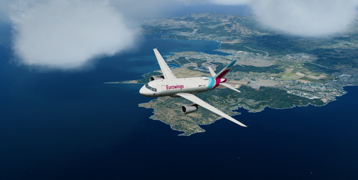 Cpt_Hollis's tweet photo. Hasta la próxima, Palma! Flying LEPA back to EDDS for #virtualLH group, EWG. #prepar3d #flightsimulator https://t.co/Z2hEVMcBhB