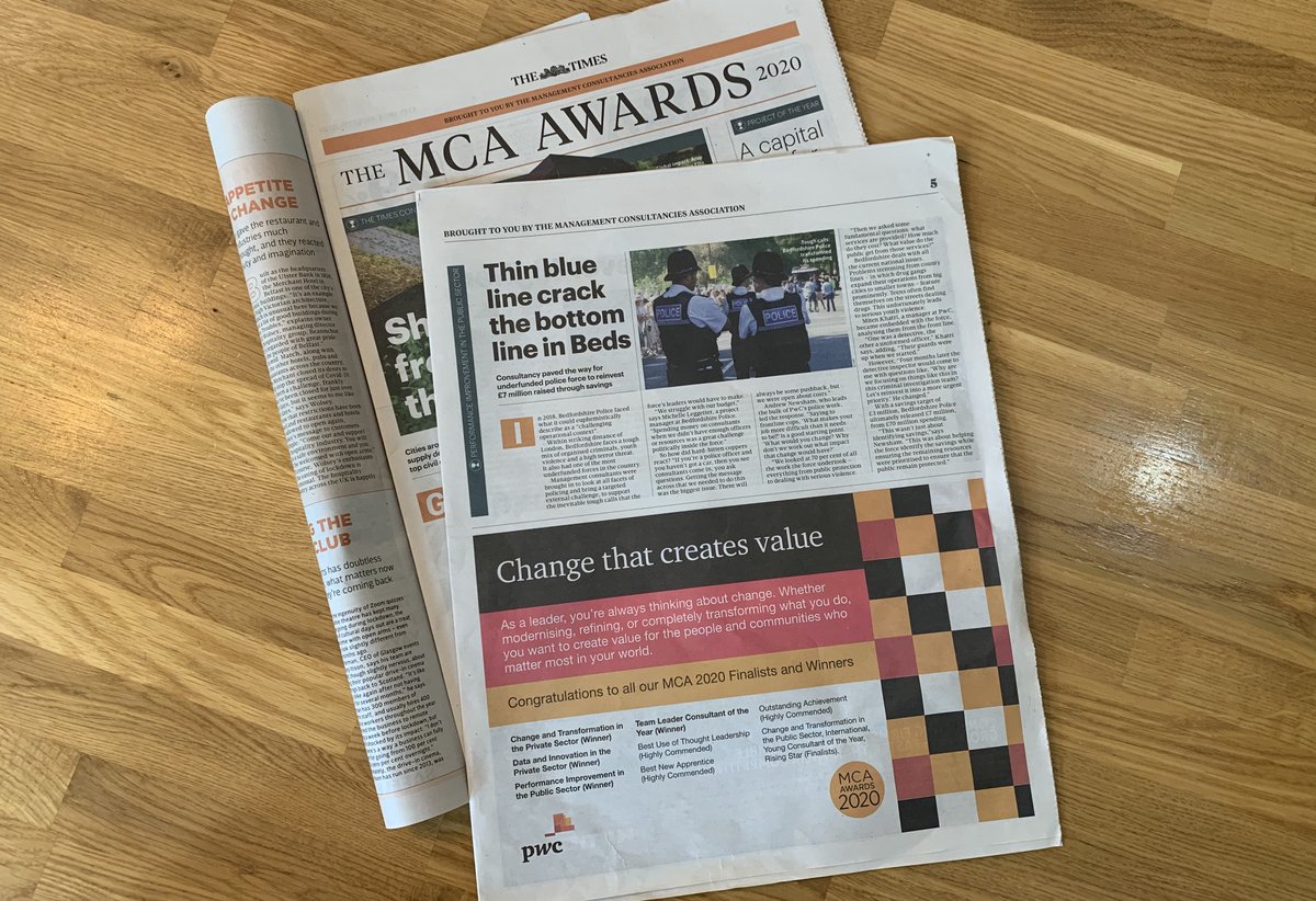 JanePink79's tweet photo. #PwCProud to see the @PwC_UK #MCAawards winners feature in the @thetimes. It’s great to celebrate some of the fantastic transformational work being delivered with our clients. Take a look here: https://t.co/AiLVvt1teq https://t.co/oeyWlA2qHA