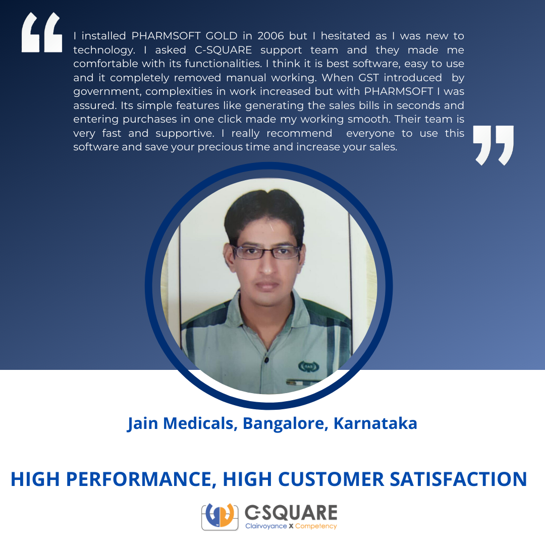 C_SQUARE_INFO's tweet photo. Happy to share the voices of our customers who work hard round the clock for serving customers even in this difficult time. We are thankful to our Heroes from the South.
#PHARMSOFT #BestSupport #digital_pharmacy #vocal4local #pharma #covid_19 #CustomerSatisfaction #loyalcustomer https://t.co/rTmdvPxwRt