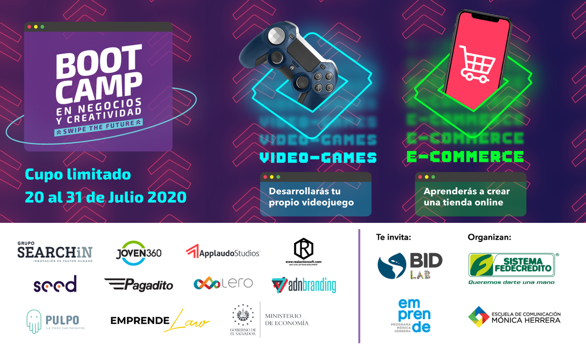 _emhsv's tweet photo. #Bootcamp ¿Ya te inscribiste al Bootcamp de Negocios y Creatividad: Swipe The Future? En la siguiente publicación de @redsofa, nuestro aliado estratégico, podés reservar tu cupo. #Faltan3Días #SwipeTheFuture #ChangeMakers
¡INSCRÍBETE!👉https://t.co/75G7mH3vEQ https://t.co/EF8n6tfYb7