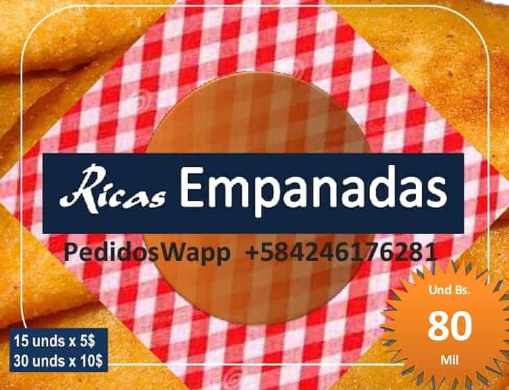 doctorsegovia14's tweet photo. Sin lugar a dudas las mejores... #RicasEmpanadas. Regalale un rico desayuno a tus familiares en #Cabimas Combo 15 unds x 5$ y combo de 30Unds x 10$. https://t.co/bPljh5Ofrx