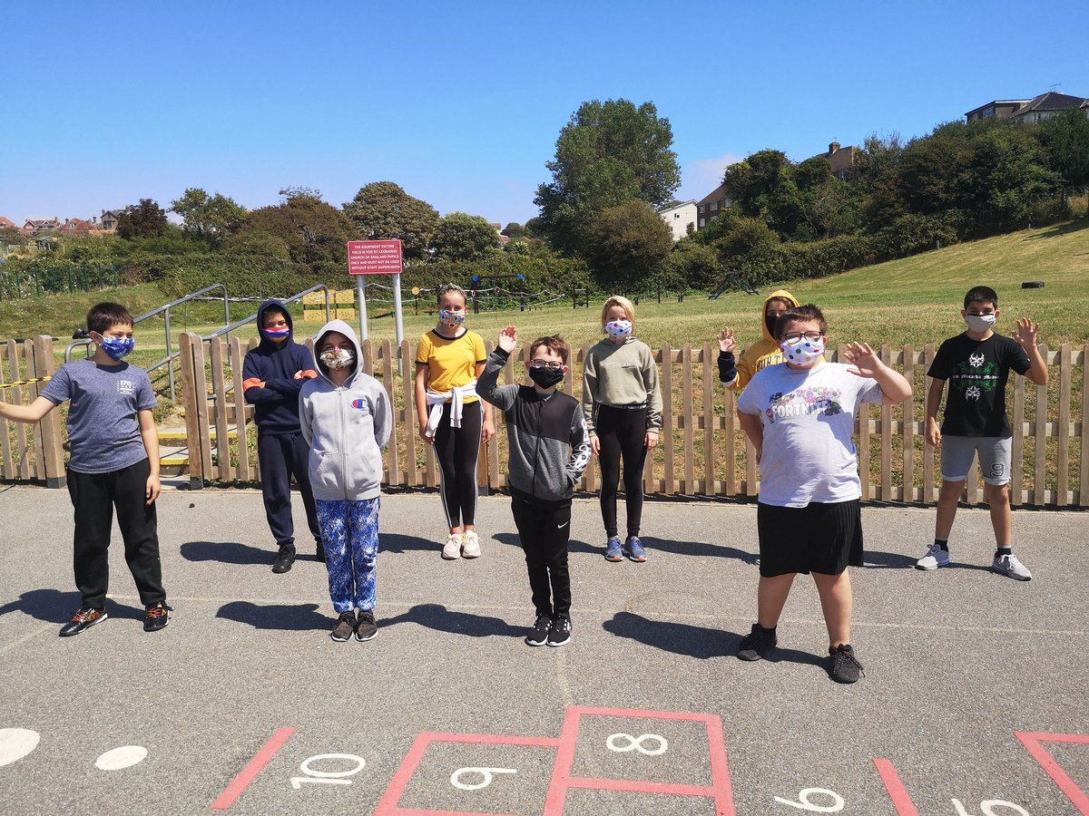 StlensY's tweet photo. A day of facemask making and buggy racing in Year 6! https://t.co/tSbJjamKpW