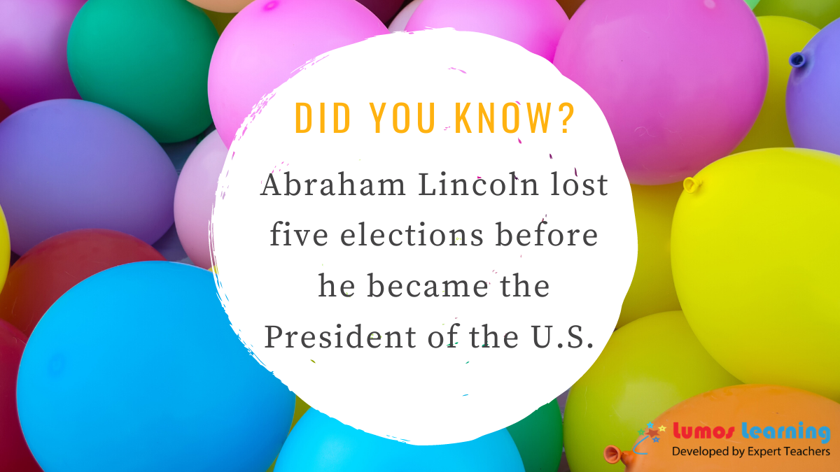 LumosLearnns's tweet photo. Its #FunFactFriday! This is a great #reminder that we should never give up! Never back down from your dream!
#LumosLearning #summer #President #NeverGiveUp https://t.co/MCGqo1J0Jj