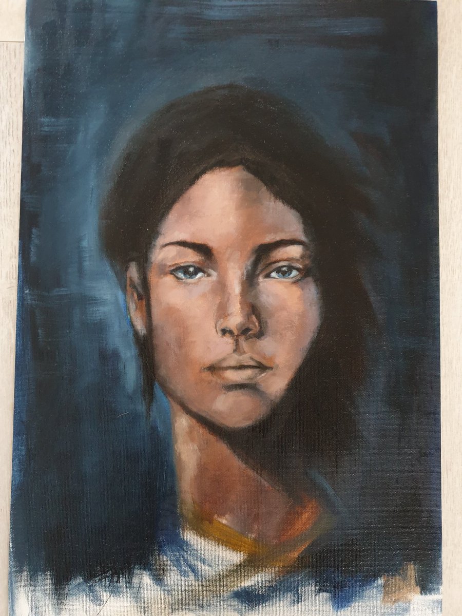 HelfiMay's tweet photo. Mood #oilpainting #artnantes #indigo https://t.co/KYW8ySSjTC