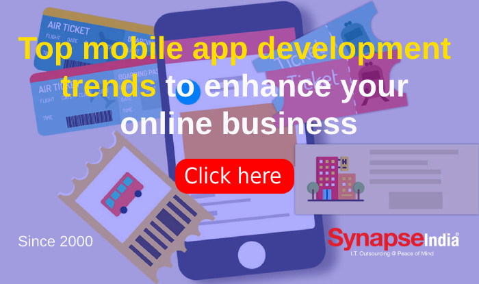 Increase ONLINE TRAVEL AGENCY bookings with the latest MOBILE APP DEVELOPMENT trends. Fulfill changing travelers requirements by getting technical support from SynapseIndia.  synapseindia.com/mobile-apps-de…