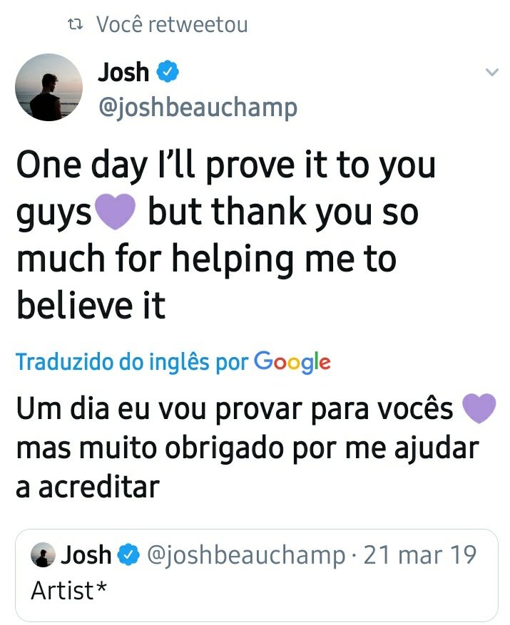 beaualoveshine's tweet photo. You don't need to prove anything.
You are an incredible artist who deserves recognition and respect.
#foryoujosh https://t.co/4HWORsrzud