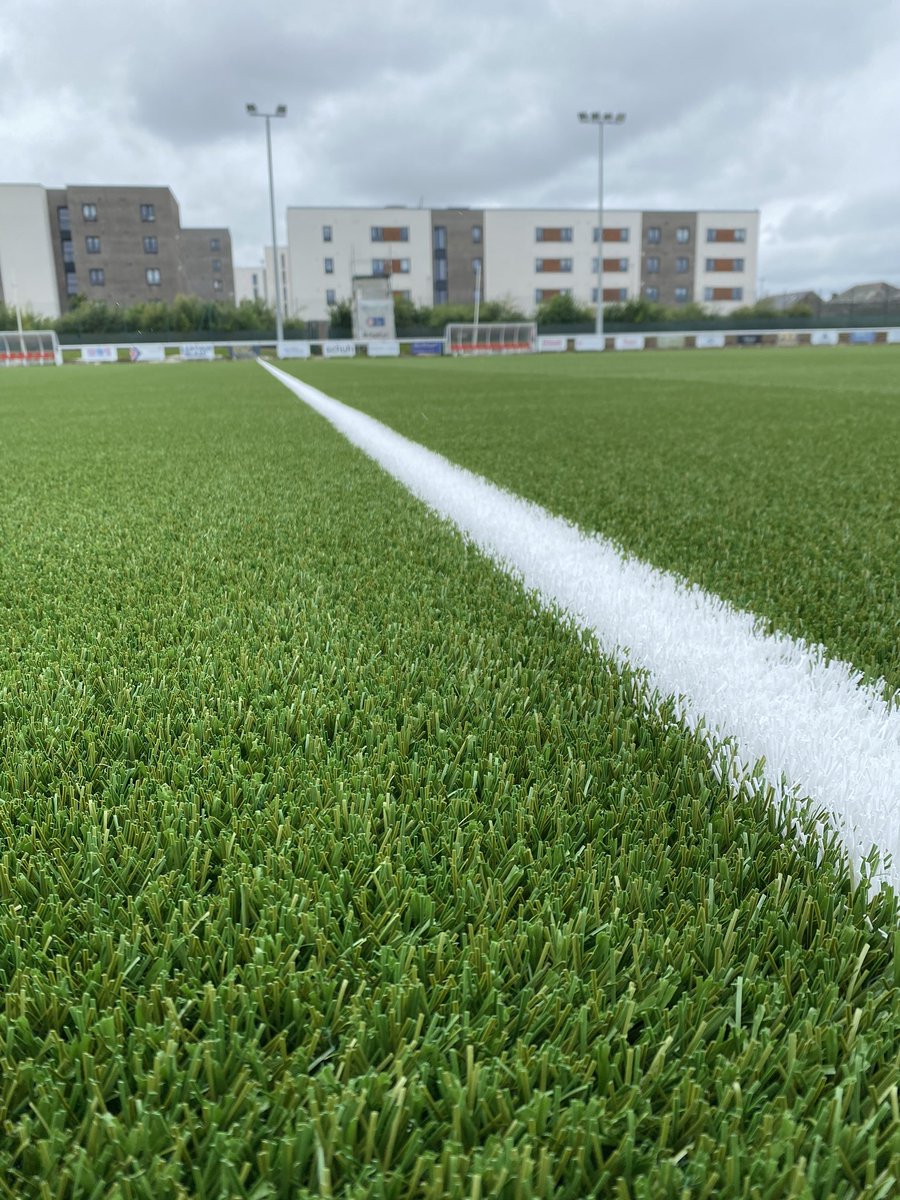 Introducing our new state of the art <a href="/FieldTurf/">FieldTurf</a> FIFA Quality Pro Vertex Core 45-13 Stadium Pitch surface 🤩 Works are progressing well with <a href="/Allsportscm/">Allsportscm</a> cutting in pitch lines and infilling the surface from next week onwards ⚽️#hereforgood