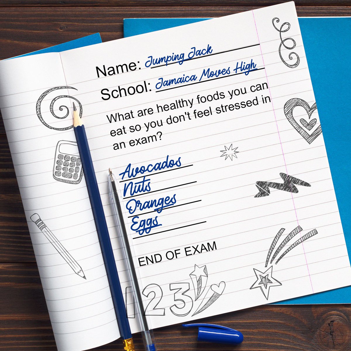 First week of Exams DOWN!

Examination periods can be really high stress seasons for kids, but you can take all the extra work off your brain with the RIGHT foods like:
• Avocados 🥑 
• Nuts 🥜 
• Oranges 🍊 
• Eggs 🥚 

Wishing all students success in their exams! 💯