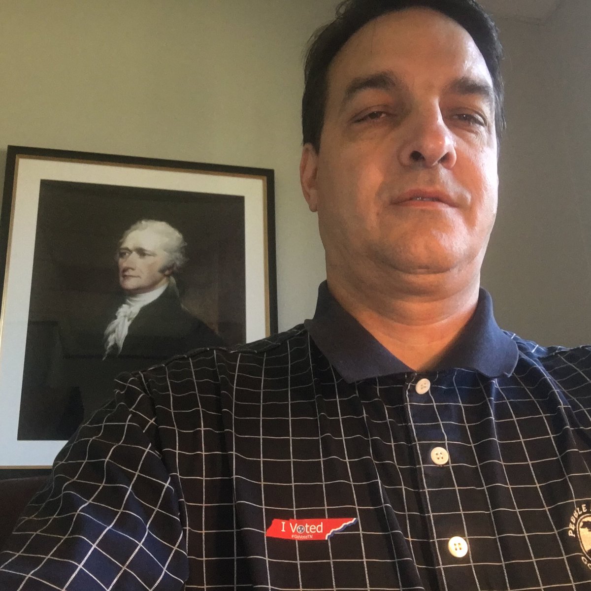 tnvolgregmartin's tweet photo. I think Alexander Hamilton would be proud that we are still voting for our leaders in this republic. I was proud to be one of the first ones in Hamilton County to cast my vote today. #voteearly #showid https://t.co/So50aCydPx