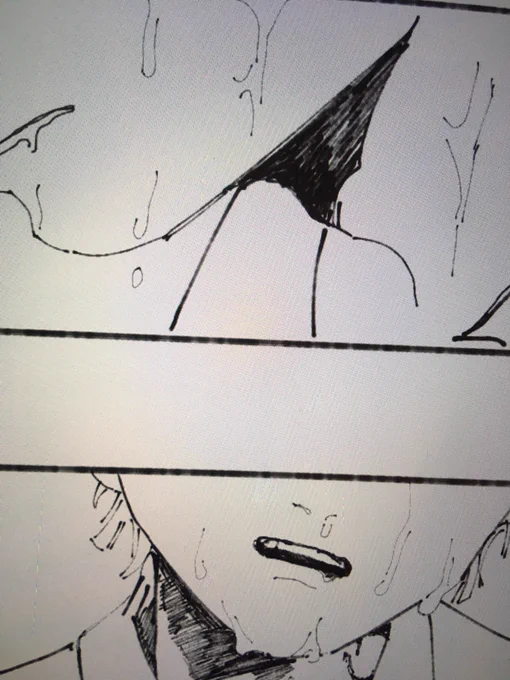 ボーーッと描いてたらお前水浴びでもしたんかってくらい濡れてたアガマ…いやごめんね、、 