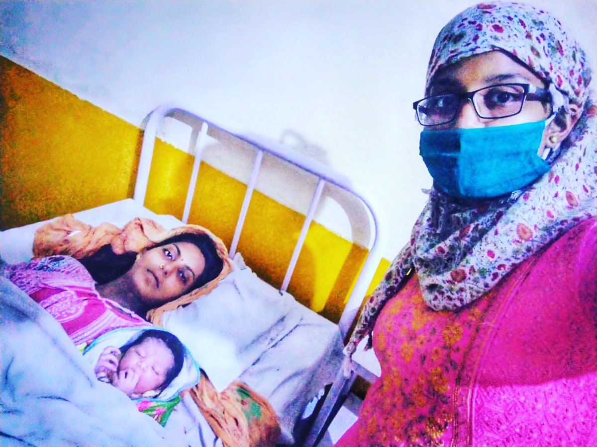 CHOfficers's tweet photo. Amidst Covid-19 pandemic, Institutional delivery conducted successfully at #AyushmanHWCs Lisrah, Shamli by CHOfficer Shivani. Both baby and mother are healthy and stable 👩🏻‍⚕️👶🏻💉💊

#HealthForAll #CommunityHealthOfficer #CHO #ayushmanbaharat #NationalHealthMission #HWcs https://t.co/yvPSaC6Llc