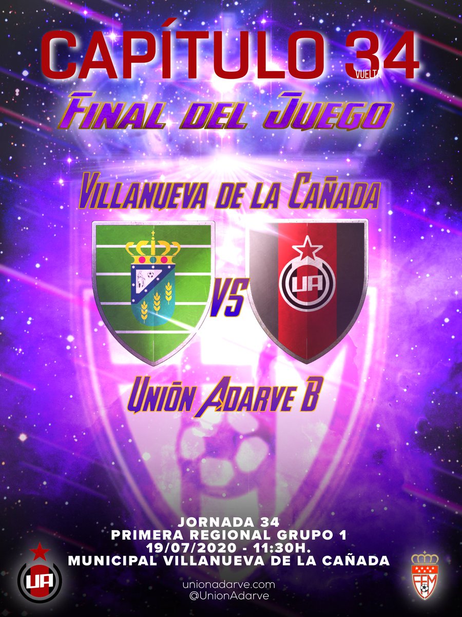porteroRa01's tweet photo. 🖼️⚽ CAPÍTULO 34| Final del juego ⚽🔚🐺
@ClubVillanueva 🆚 @UnionAdarve B
🗓️19/07/2020 | 🏟 Municipal Villanueva de la Cañada | ⌚11:30 h.
⚫🔴⚫ Vamos LoBos ⚫🔴⚫
Todo cuento tiene un fin en #LaLiga de #LaIsladelLobo
#Cap34 #ForzaAdarve #LaHoradelLobo https://t.co/Fn39V9Z1Re