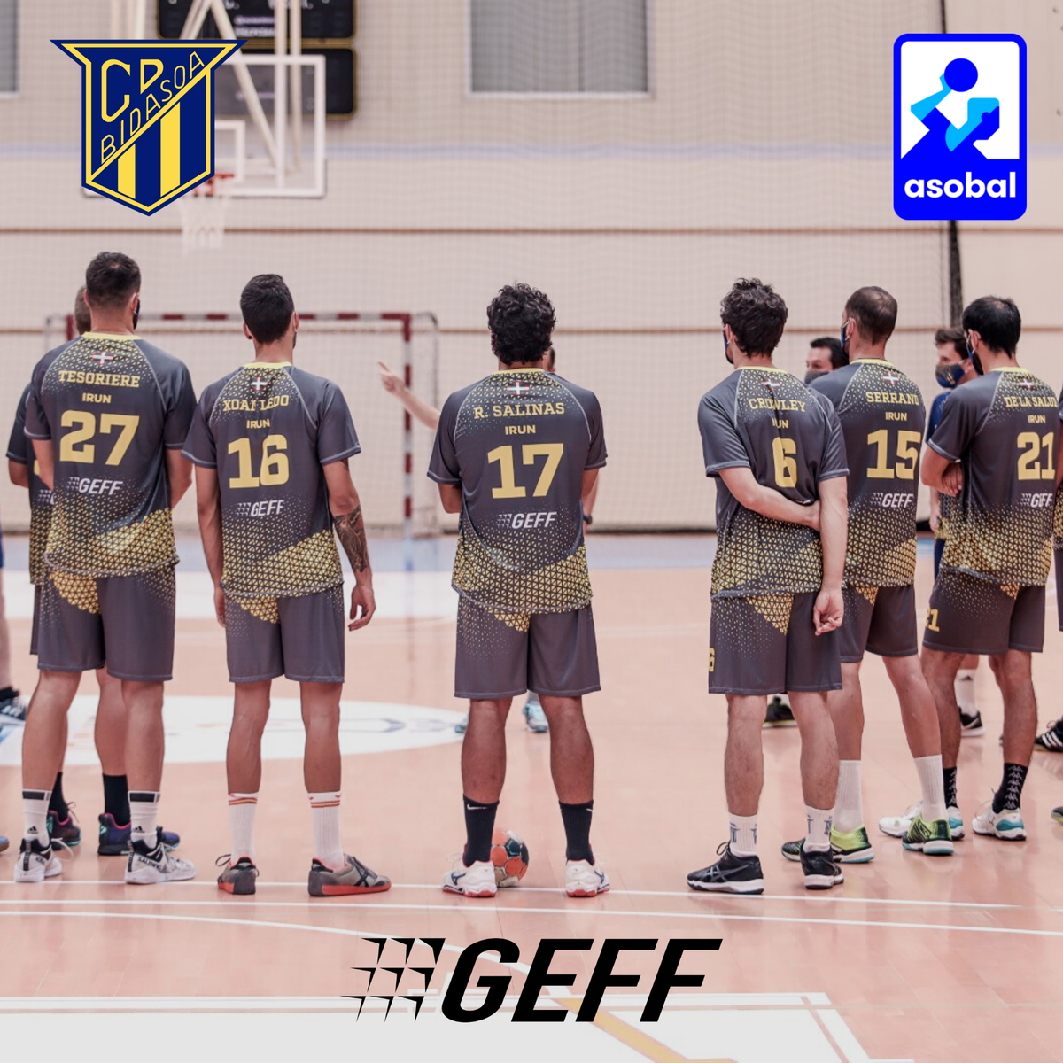GeffSport1's tweet photo. 📢 Welcome @CDBidasoaIrun to the #GEFFTeam 👏 historic @ASOBAL league team from @EspanaGeff. We are looking forward to enjoy this season with you! 🤾
.
#GEFFTeams #GEFFHandball #Handball https://t.co/dAbmyH1XUw