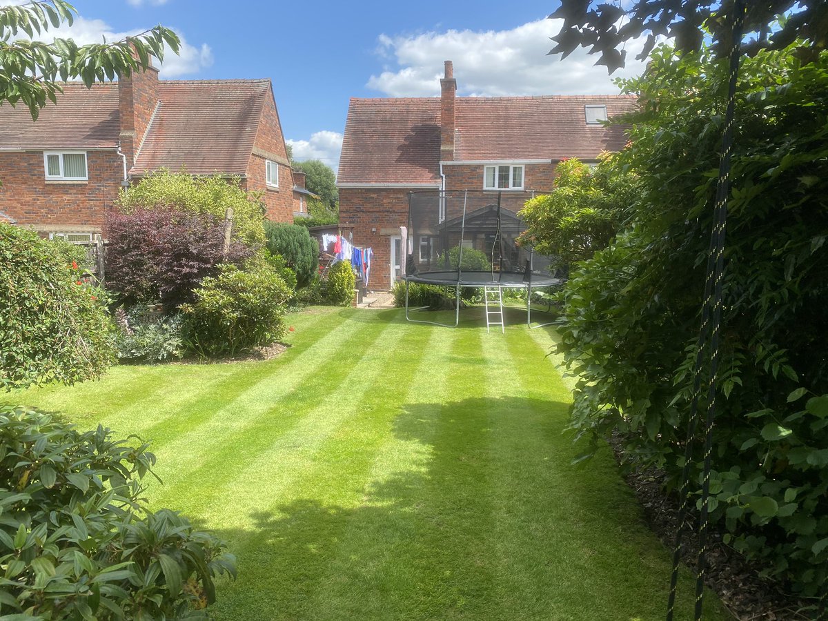 AmadoOttley's tweet photo. Friday cut and Teddy is soaking up the sun .π
#happyfriday #lawncare #lawn #lawnmaintenance #garden #stripes #greenkeeper #dogturf #dog #happydog #freashcut https://t.co/b6iWSnWXQx