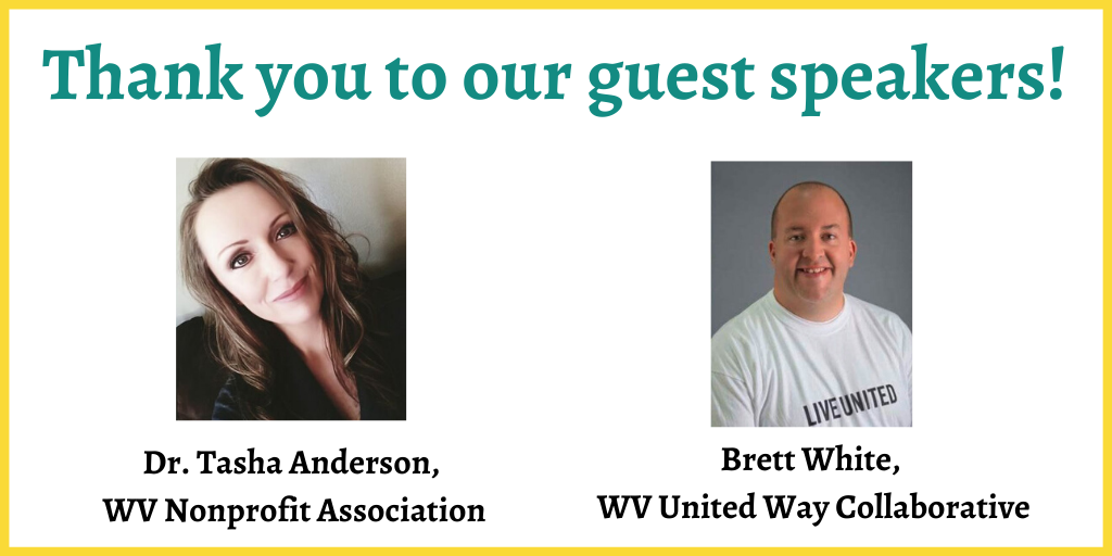 PhilanthropyWV's tweet image. We had a great webinar yesterday with @WVNPA and @WVUnitedWay!