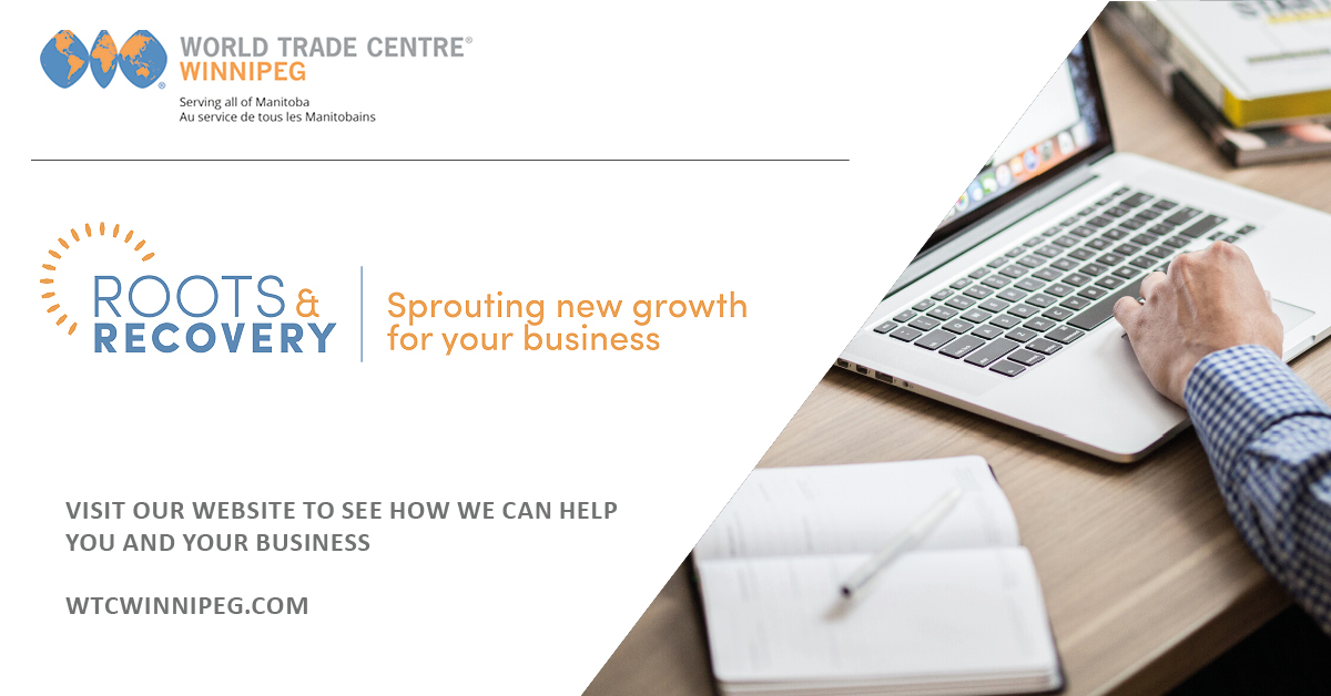 WTCWinnipeg's tweet photo. New program launch! Check out the ROOTS & RECOVERY program to get FREE guidance, research, training and ressources to help your business
https://t.co/9T7yRM4Bez
#businessgrowth #recovery #MBbusiness https://t.co/9fLy9B7mHM