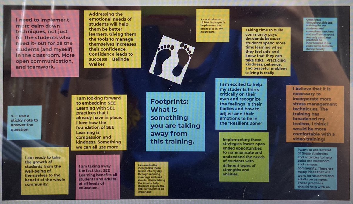 JulieE_Niebling's tweet photo. Weโve gotten some great responses to our first week with SEE Learning 101 thanks to @EmoryUniversity I love reading these #optimisticclosure responses! @Nia_Holland @NEISDLeads https://t.co/mraY5YScXt
