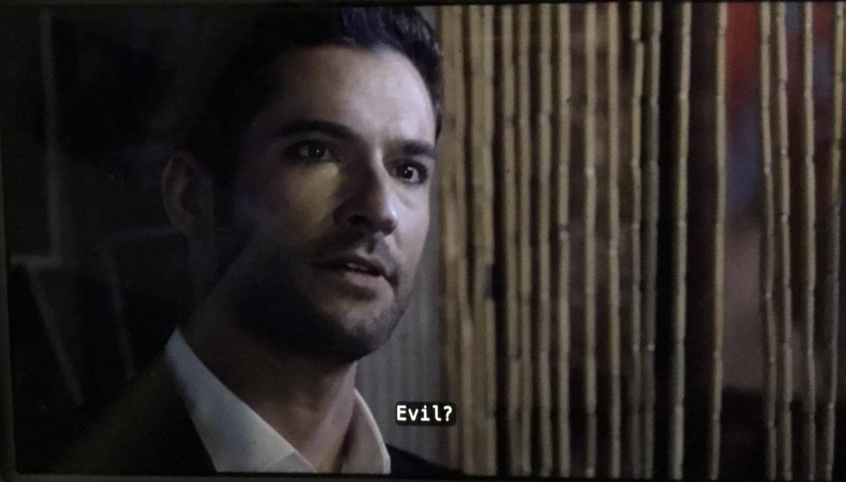 KioHime28's tweet photo. So many great moments happened in season three but one that gets me is during the flashback episode. Just the way Tom delivers this line it goes to show just how surprised Lucifer is about how things have changed since his fall. https://t.co/ywgTv8cZOA