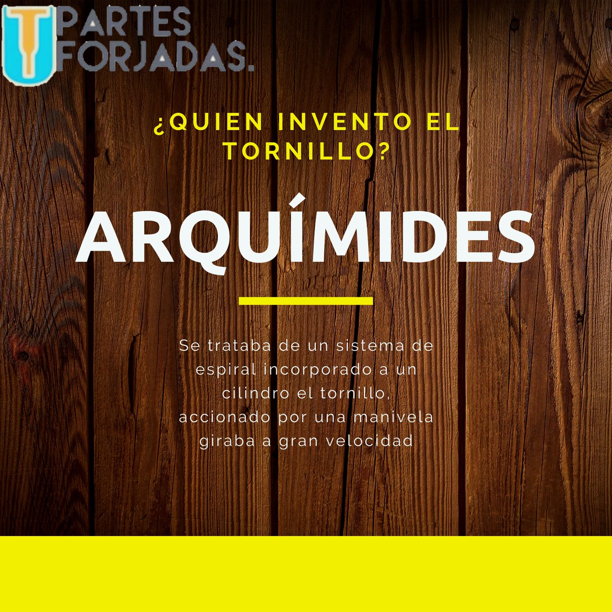 PForjadas's tweet image. ¿Sabías qué....? 
#Historia #Tornillos #HechoenMexico