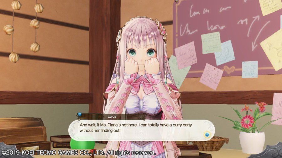 Atelier is a very "main character- centric" series. And Lulua is a delightful character, hilarious but also determinated, thoughtful and a devoted friend.One thing that impressed me about her was that she cares about everyone's feelings, including monsters.