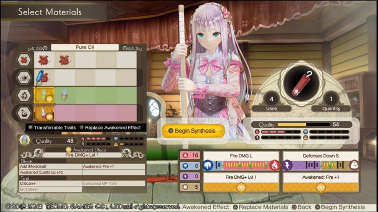 The gameplay, as Junzo Hosoi mentioned in a recent interview, represents the achievement of perfection of those mechanics that have been improved throughout previous games.Atelier Lulua has the best crafting system in the series and one of the best battle systems as well.