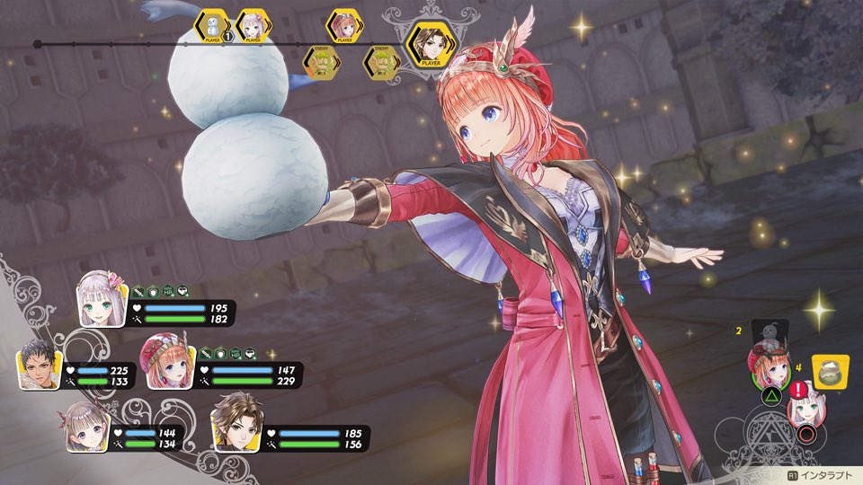 The gameplay, as Junzo Hosoi mentioned in a recent interview, represents the achievement of perfection of those mechanics that have been improved throughout previous games.Atelier Lulua has the best crafting system in the series and one of the best battle systems as well.