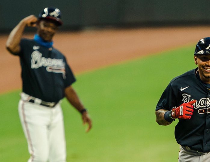 Braves's tweet photo. When you realize #OpeningDay is one week away!

#ForTheA https://t.co/JKL3DyzeWG
