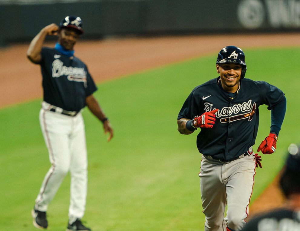 Braves's tweet photo. When you realize #OpeningDay is one week away!

#ForTheA https://t.co/JKL3DyzeWG