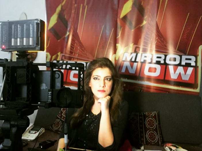 saharzaman's tweet image. Some more additions to the home studio. The channel logo and standees. #WFH gets better with time. #StayAtHomeAndStaySafe #WorkFromHome is a blessing 🙏 during #COVID19 
@MirrorNow #tvnewslife