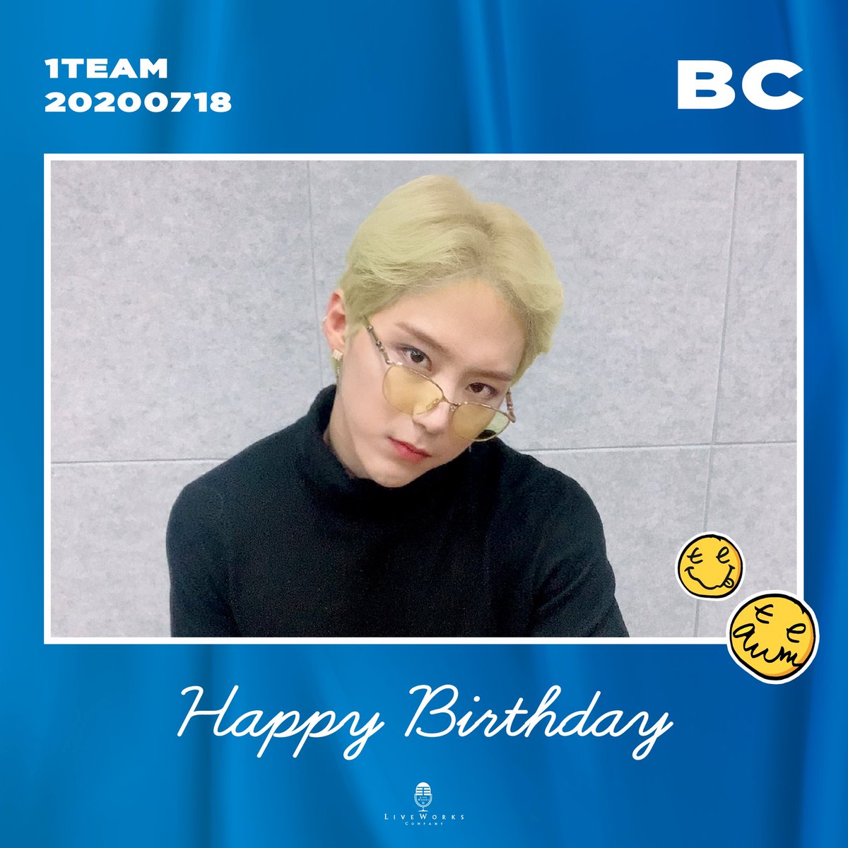 1team_official's tweet photo. 2020/07/18
HAPPY BIRTHDAY TO BC♥

#원팀의_히든카드_BC카드
#Its_Ya_Birthday_BC

#1TEAM #원팀 #BC
#HBD #HappyBirthday
#생일축하합니다 #HAPPY_BDAY https://t.co/1M6Je1AnDQ