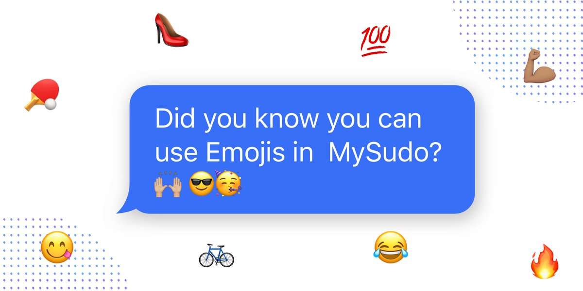 MySudoApp's tweet photo. Language comes in many forms and emojis and bitmojis are definitely one. Express yourself, enhance your conversations, and light up your texts with all the emojis you want! When in doubt, emoji it out with MySudo. 😎 #WorldEmojiDay #securemessage #privacyapp #tapthatapp https://t.co/sMtqoMrXxg