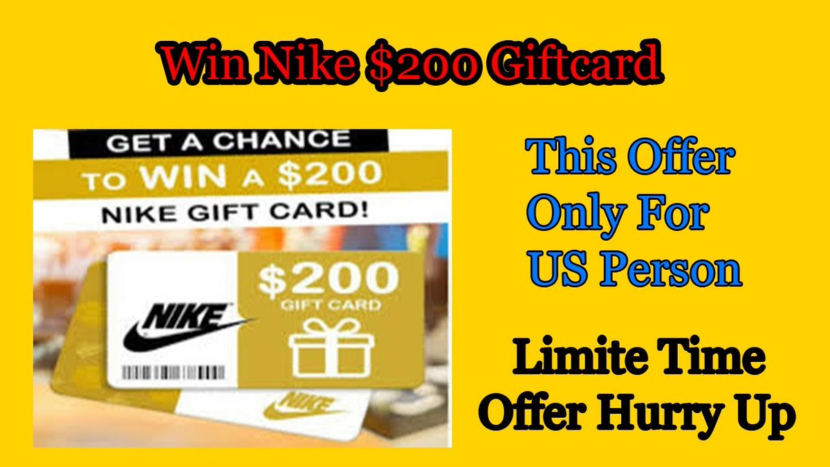 free $200 nike gift card 2018