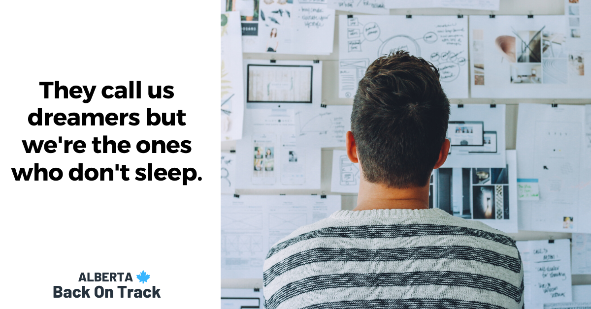 InItTogetherAB's tweet photo. To all of the dreamers out there, keep dreaming and keep making things happen!

#ABBackOnTrack #InItTogether #InItTogetherAB #alberta #edmonton #calgary #yegbiz #yycbiz #Here4YYC #SupportLocalYYC #yyc #yeg #YYCBusiness #YEGBusiness https://t.co/D89oOJJY7K