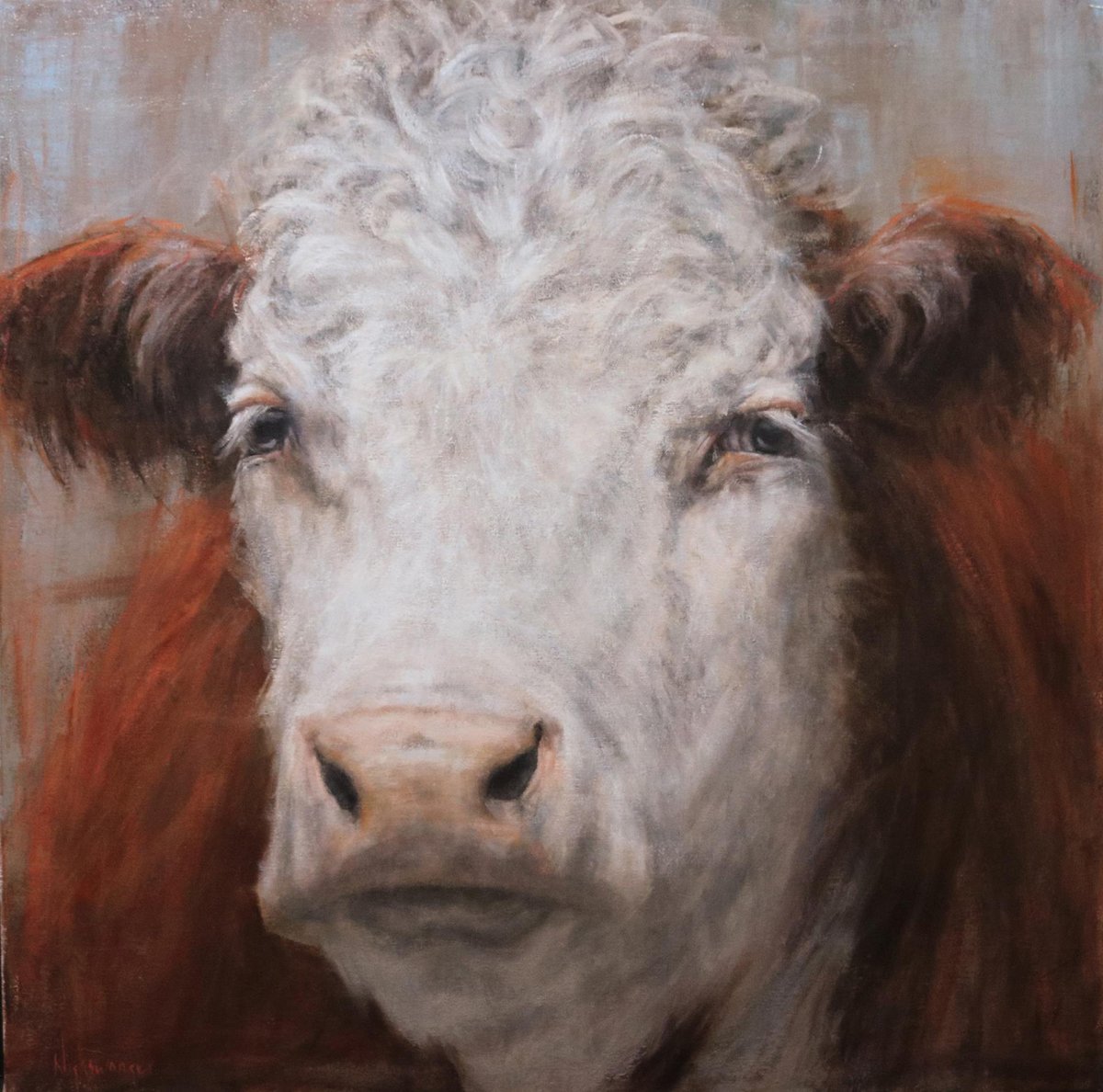 Amwomenartists's tweet photo. Tulla by Julie Nighswonger in Making Their Mark: American Women Artists at the Booth Museum. #womenartists #AWABooth #BoothMuseum #artexhibition #oilpainting #oil https://t.co/s7b27iI7QR