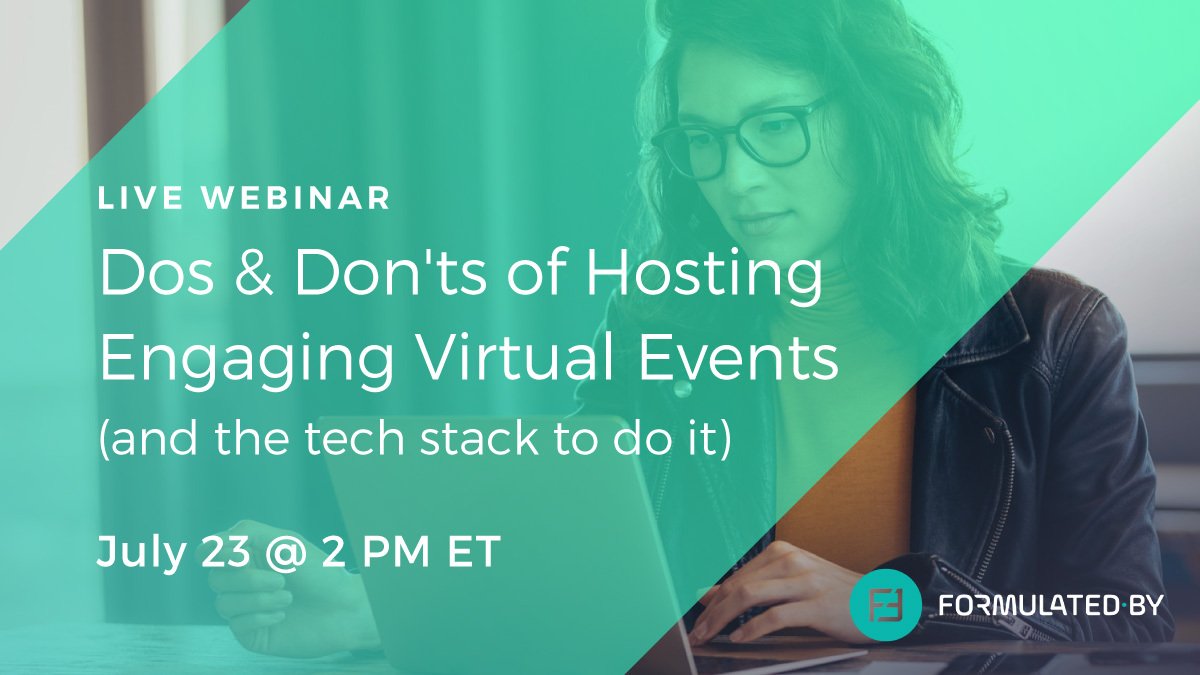 DataSciSalon's tweet image. Less than a week away from our webinar: &quot;The Dos and Don&apos;ts of Hosting Engaging Virtual Events&quot;. We&apos;ve pivoted from IRL to virtual quickly, and want to share our knowledge with you. FREE! Register: bit.ly/3gbasjK #eventtechstack #virtualevents
