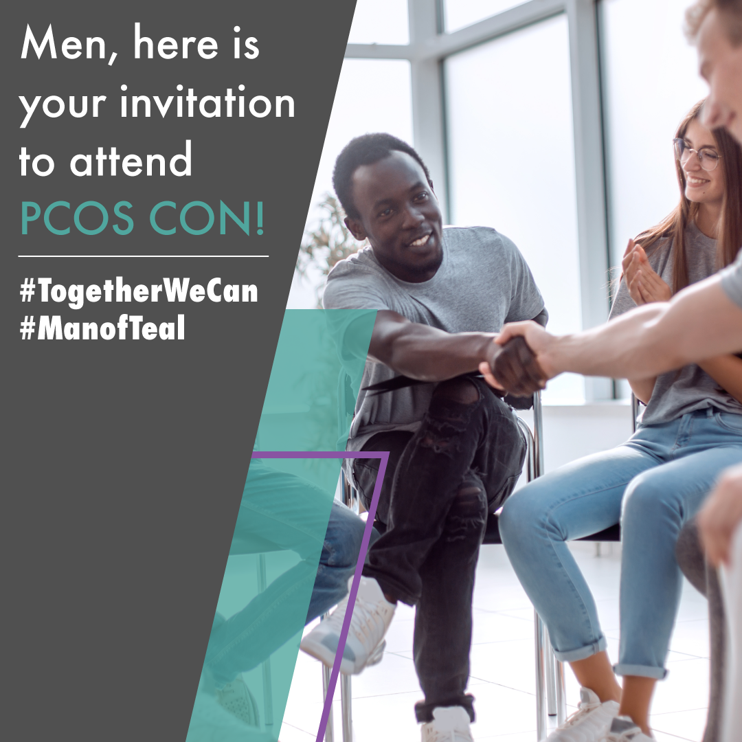 PCOSAA's tweet photo. MEN!! We want you see you at 2021 PCOS CON to show your support and attend #ManofTeal Locker Room Session https://t.co/GKmDuplRKU #pcos #pcosaa #pcoscon #RevealtheTeal #pcossupport #pcosinformation #pcosresources #pcosevent #polycysticovariansyndrome #polycysticovarysyndrome https://t.co/YbYCpQ8jVm