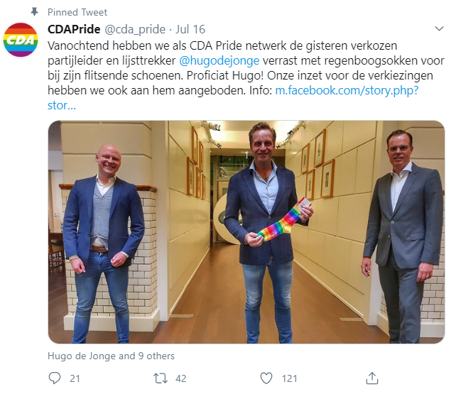 Tot zover de "christelijke waarden" van #HugodeJonge ...