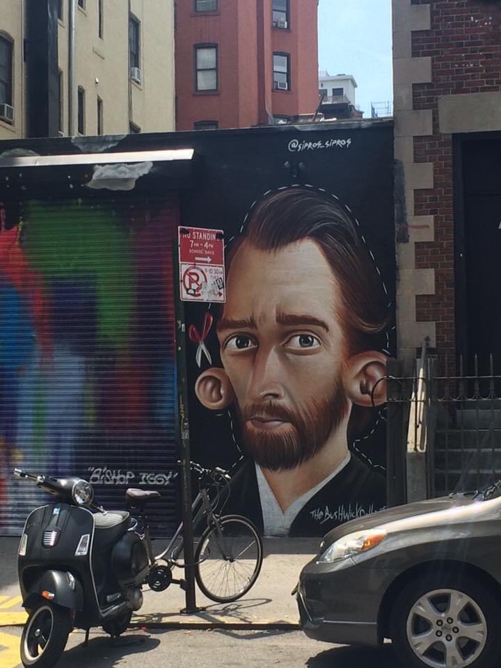 lucindahawksley's tweet photo. Happy #NYC memories from 2016. #VanGogh in the East Village. #travel #TravelMemory #StreetArt #NewYork #PreLockdownLife #WhenTravelWasPossible https://t.co/1hJPndYv6Y