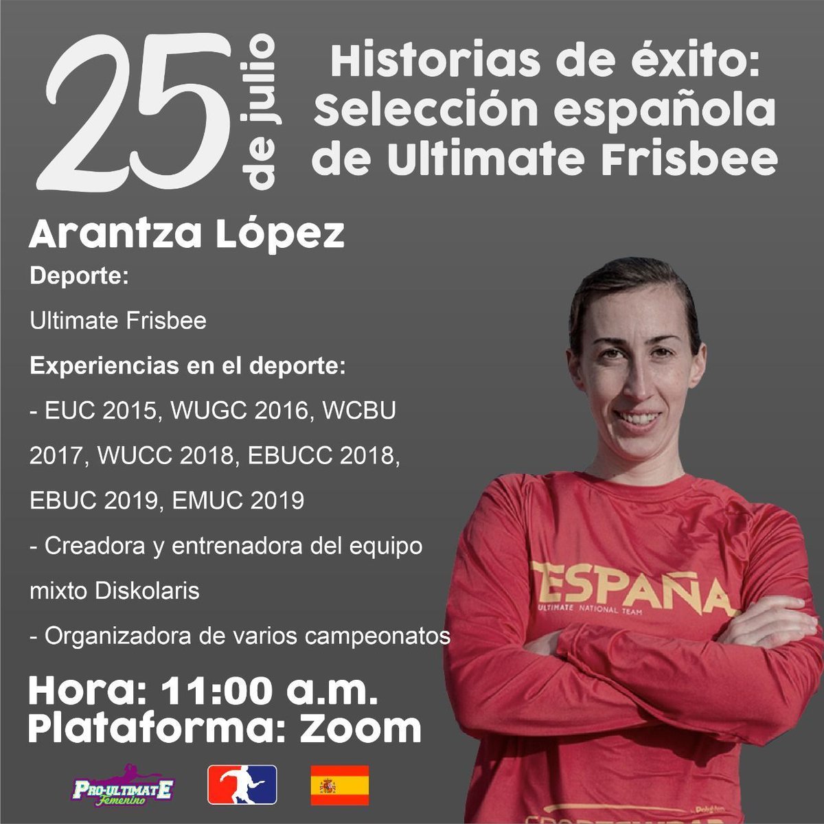 UltimateFemPty's tweet photo. Conoce a la jugadora española Arantza López y la historia detrás del Equipo Subcampeón del Campeonato Europeo de #Ultimate Frisbee Playa, una muestra de que las historias de éxito son el resultado de un plan, trabajo en equipo, disciplina y persistencia. 💜💪⠀ 

¡Los esperamos! https://t.co/YvOAah89uP
