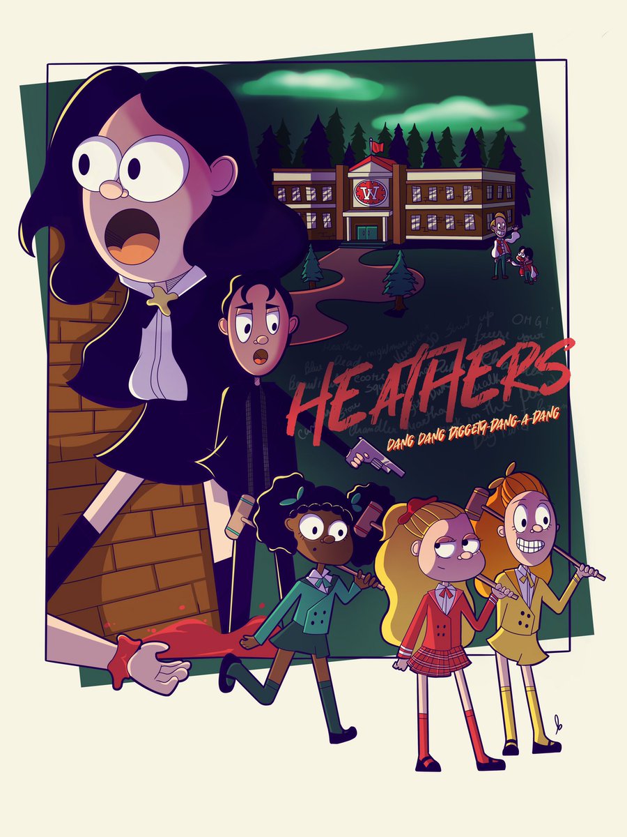 munchkinboutiq's tweet photo. Martha Dumbtruck in the flesh 🏑 hey guys here’s my interpretation of the musical #Heathers if it was a cartoon 😊 Prints available in the link in bio! #heathersmusical #heathersfanart #heathers #heathersedit #marthadumbtruckintheflesh #dangdangdiggitydangadang https://t.co/ra0gFPiH76