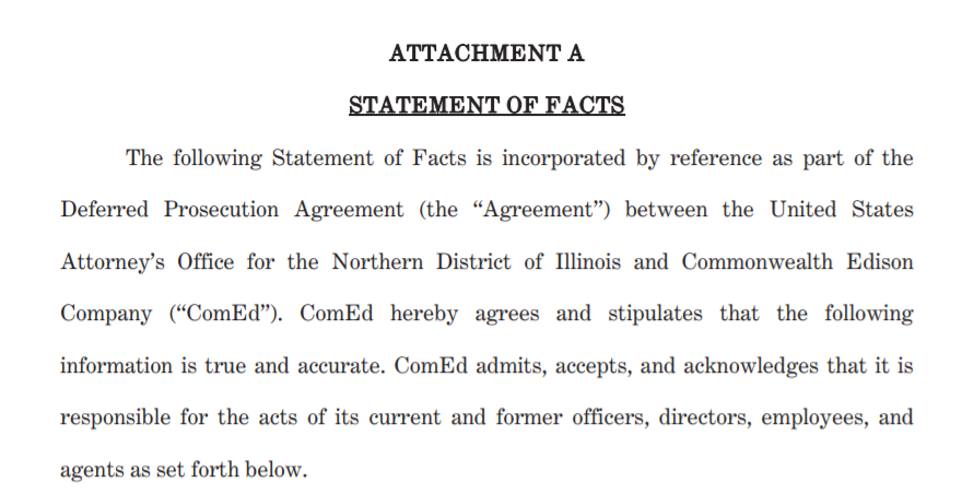 The Statement of Facts: 18 page confession! That the company did it & these are the people who committed the crimes!